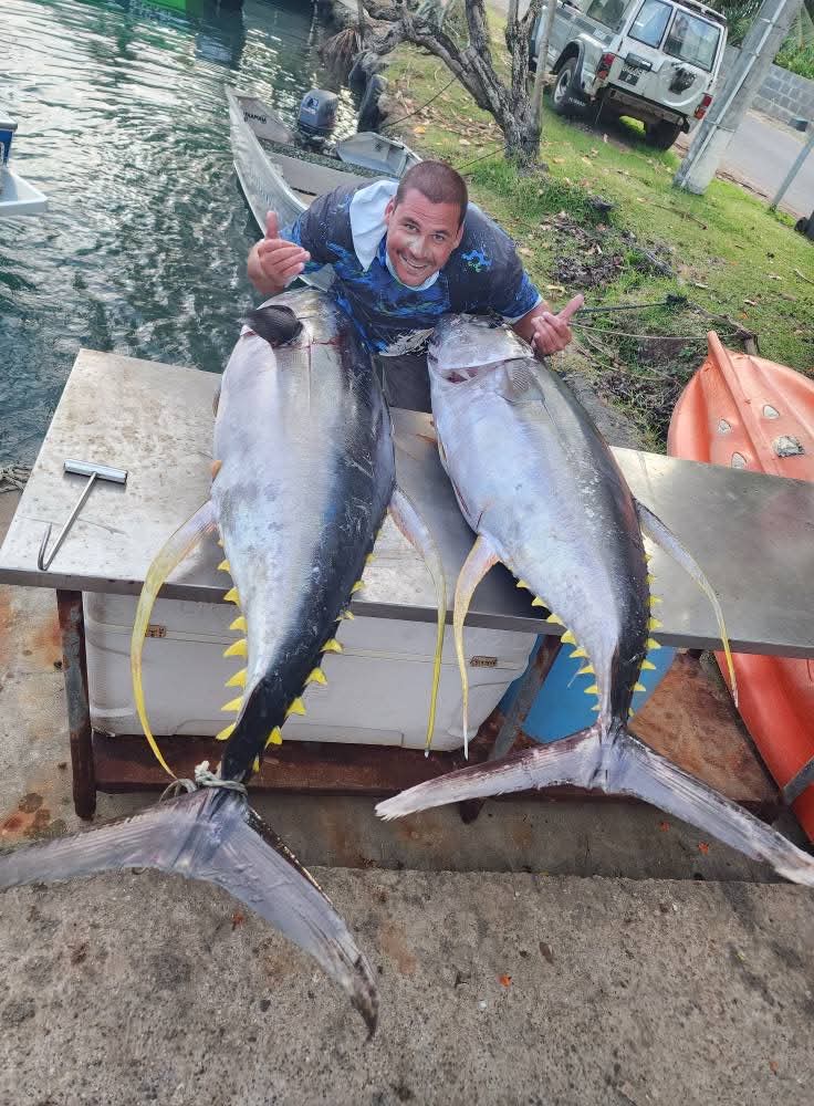 Thons pêchés à Huahine